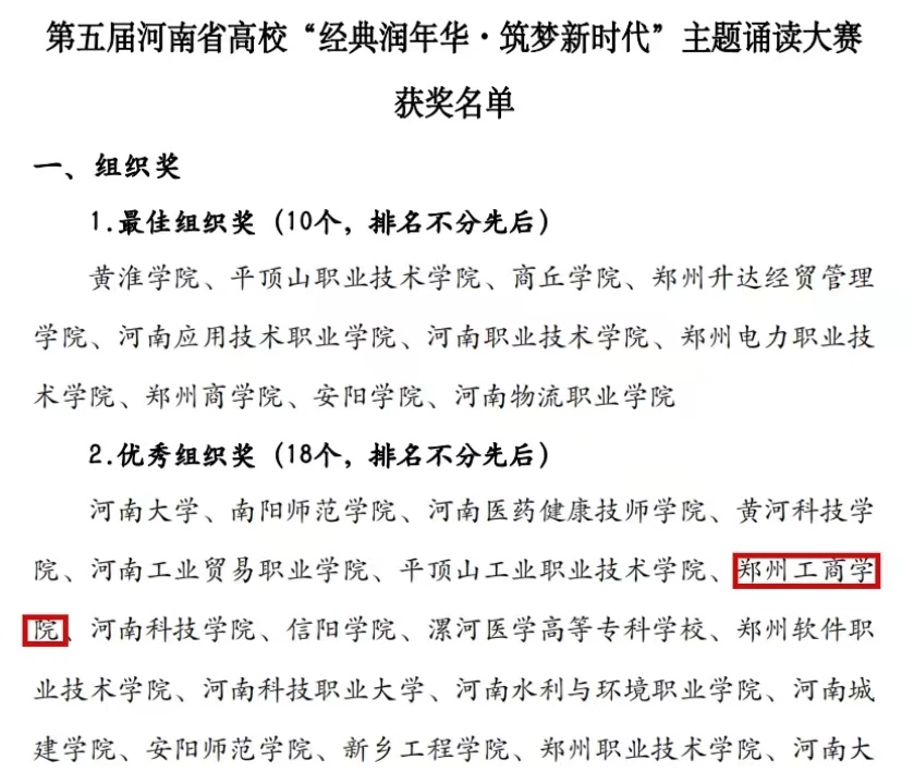 我校在第五届河南省主题诵读大赛中喜获佳绩